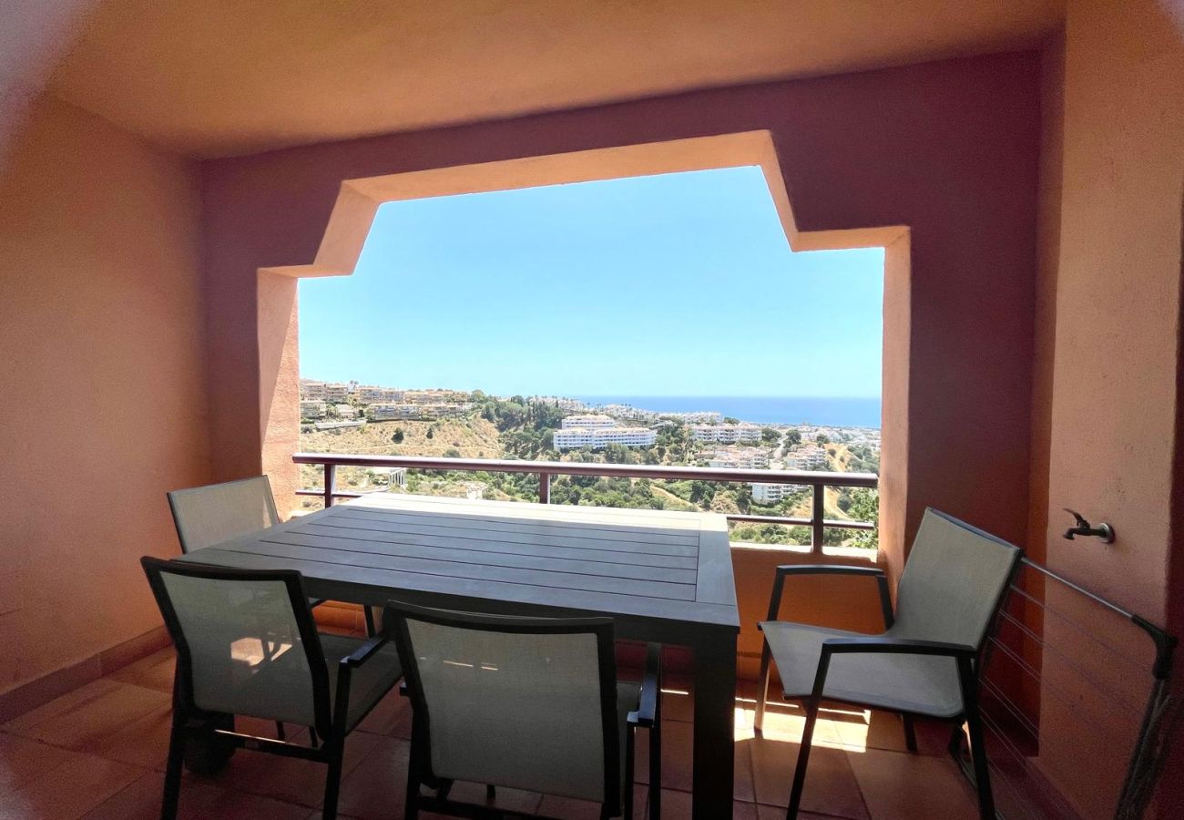 Ferienwohnung in Mijas - Calahonda,penthouse 2 beds with sea views